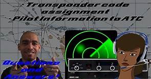 ATC Q&A: How are Transponder Codes assigned? What info do the various ATC units require from pilots?