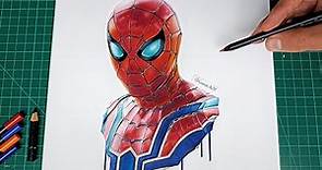 Cómo dibujar a Spiderman realista paso a paso "IRON SPIDER" | How to draw realistic Spiderman