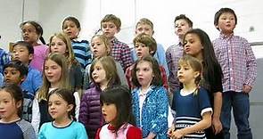 Foote School Second Graders Sing "Over the River and Through the Woods"