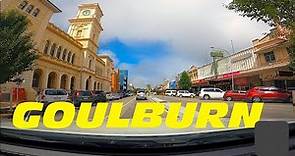Driving through Goulburn Main Street NSW Australia 2021