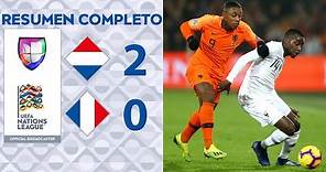 Holanda 2 – 0 Francia – UEFA Nations League – Grupo 1 – Goles y Resumen completo