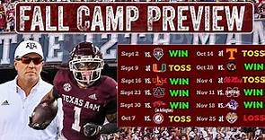 Texas A&M 2023 Fall Camp Preview & Record Predictions