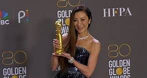 Michelle Yeoh 2023 Golden Globes Press Room