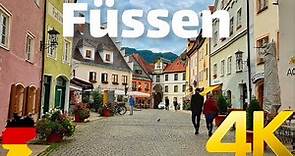 Füssen, Germany walking tour 4K 60fps - Discover the most beautiful towns in Germany