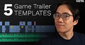 5 Simple Game Trailer Templates | Video Game Trailer Academy