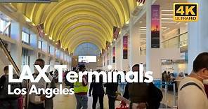 🚶🏻LAX, Walking All Terminals | Los Angeles International Airport | California |🇺🇸[4K]