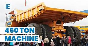 The Biggest Dumptruck in the World can Move 450 Tonnes in One Go