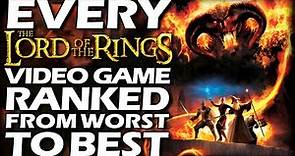 Every Lord Of The Rings Video Game Ranked From WORST To BEST