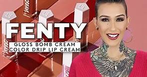 LIP SWATCHES & OVERVIEW // FENTY Gloss Bomb Cream Color Drip Lip Creams