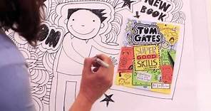 Liz Pichon draws Tom Gates