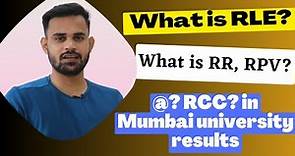 Mumbai University results updates RR, RPV, RLE, RCC?