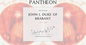 John I, Duke of Brabant Biography - Duke of Brabant and Lothier