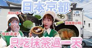 【這泱拍VLOG】在日本24小時只吃抹茶！京都宇治抹茶美食集結！排隊2小時、16萬日幣的高級抹茶？這泱居然吃到落淚🍵😭｜🌱泱泱Lynn