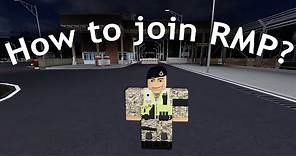 HOW TO JOIN RMP? - in Roblox Sandhurst Academy (by Sharkuses)