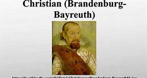 Christian (Brandenburg-Bayreuth)