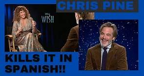Chris Pine kills it in Spanish!