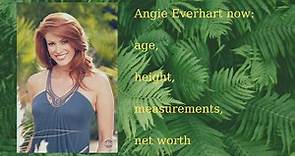 The model and actress Angie Everhart then and now
