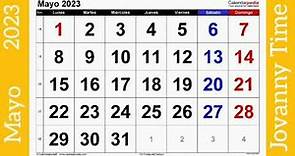 Calendario - Mayo 2023