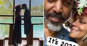 Halle Berry shares 'wedding photo' with boyfriend during romantic getaway