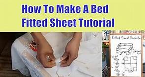 DIY - How To Make Bed Fitted Sheet - Tutorial - Bed Covers