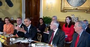 President Obama Meets with His Cabinet
