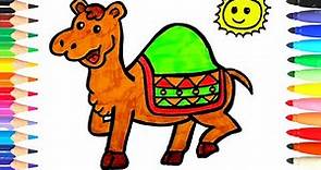 Cómo dibujar un camello | dibujo facil | Cómo dibujar un camello Dibuja y Colorea Un Lindo Camello