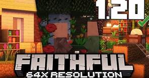 Faithful 64x64 1.20/1.20.6 Texture Pack Download & Install Tutorial