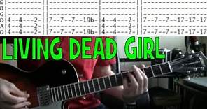 Rob zombie Living Dead Girl Guitar Tab Chords Lesson