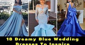 18 Dreamy Blue Wedding Dresses To Inspire | Colorful Wedding Dresses | Navy Blue Dresses | Bride