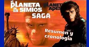 El planeta de los simios. SAGA, Resumen y Cronología.