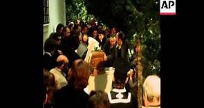 SYND 20 3 75 THE FUNERAL OF ARISTOTLE ONASSIS
