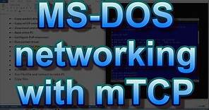 MS-DOS networking with mTCP