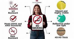 No Smoking Sign - Aluminum Smoking Signs | TRADESAFE