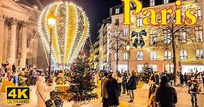 Paris, France🇫🇷 - Christmas In Paris - December 2022 4K-HDR | Christmas Lights | A Walk In Paris