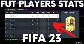How to Check FUT Players Stats in FIFA 23 - Goals, Assists, Cards, Games Played FUT 23