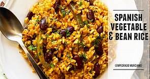 Spanish Vegetable & Bean Rice | So Good you Won´t Miss the Meat