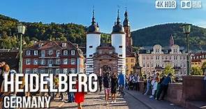 Heidelberg Historic Town- 🇩🇪 Germany [4K HDR] Walking Tour
