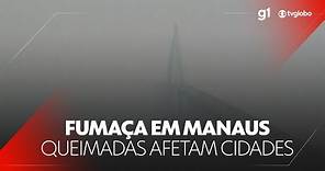 Resultado de queimadas, fumaça cobre a cidade de Manaus | Jornal Nacional