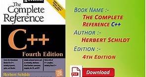 The Complete Reference C++ by Herbert Schildt #HkgBooks