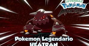 Como conseguir al pokemon legendario HEATRAN - Pokemon Legends Arceus - La tabla de Isla Escupefuego