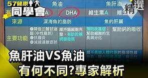 魚肝油VS魚油 有何不同？專家解析【健康同學會】精華篇｜隋安德 許晶晶