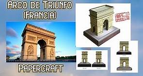 Como Hacer el Arco del Triunfo en Papel (plantilla + tutorial)