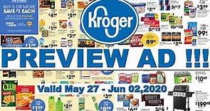 Kroger Preview Weekly Ad | Kroger Weekly Ad May 27,2020 | Kroger Sneak Peek Best Deals Ad One By One