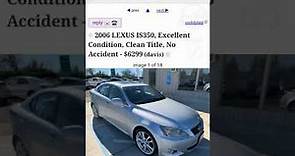 Used car prices on Craigslist. California