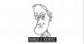 How to draw Franklin D Roosevelt