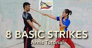 8 Basic Strikes | Arnis Tutorial