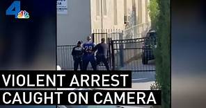 LAPD Officer Under Criminal Investigation For a Violent Arrest — Caught on Cellphone Video | NBCLA