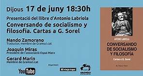 Presentació llibre del llibre d'Antonio Labriola "Conversando de Socialismo y Filosofía"