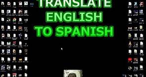 Will show you best dictionary to translate english into spanish