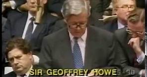 Geoffrey Howe Resignation Statement
